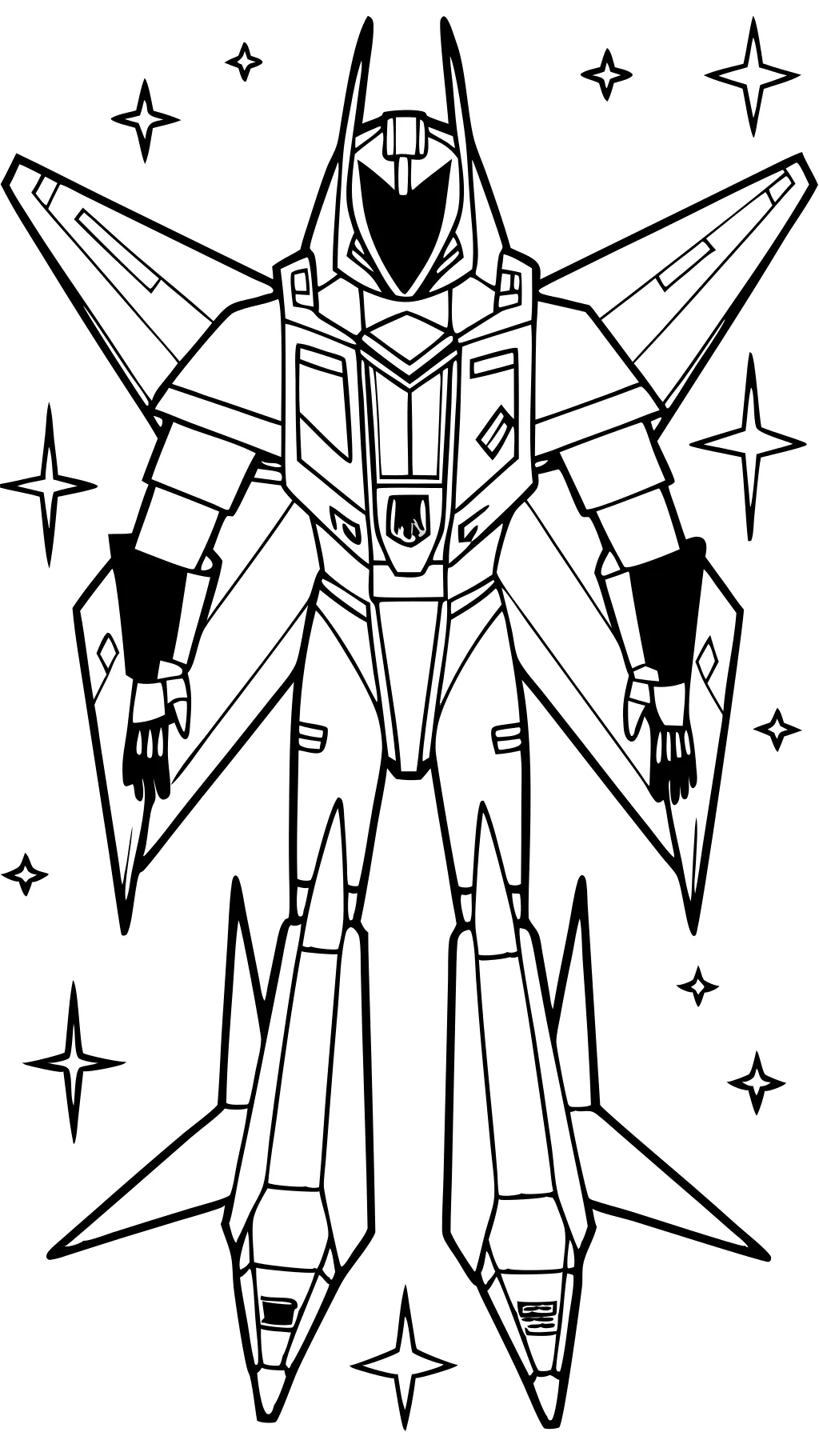 Página para colorear de Starscream